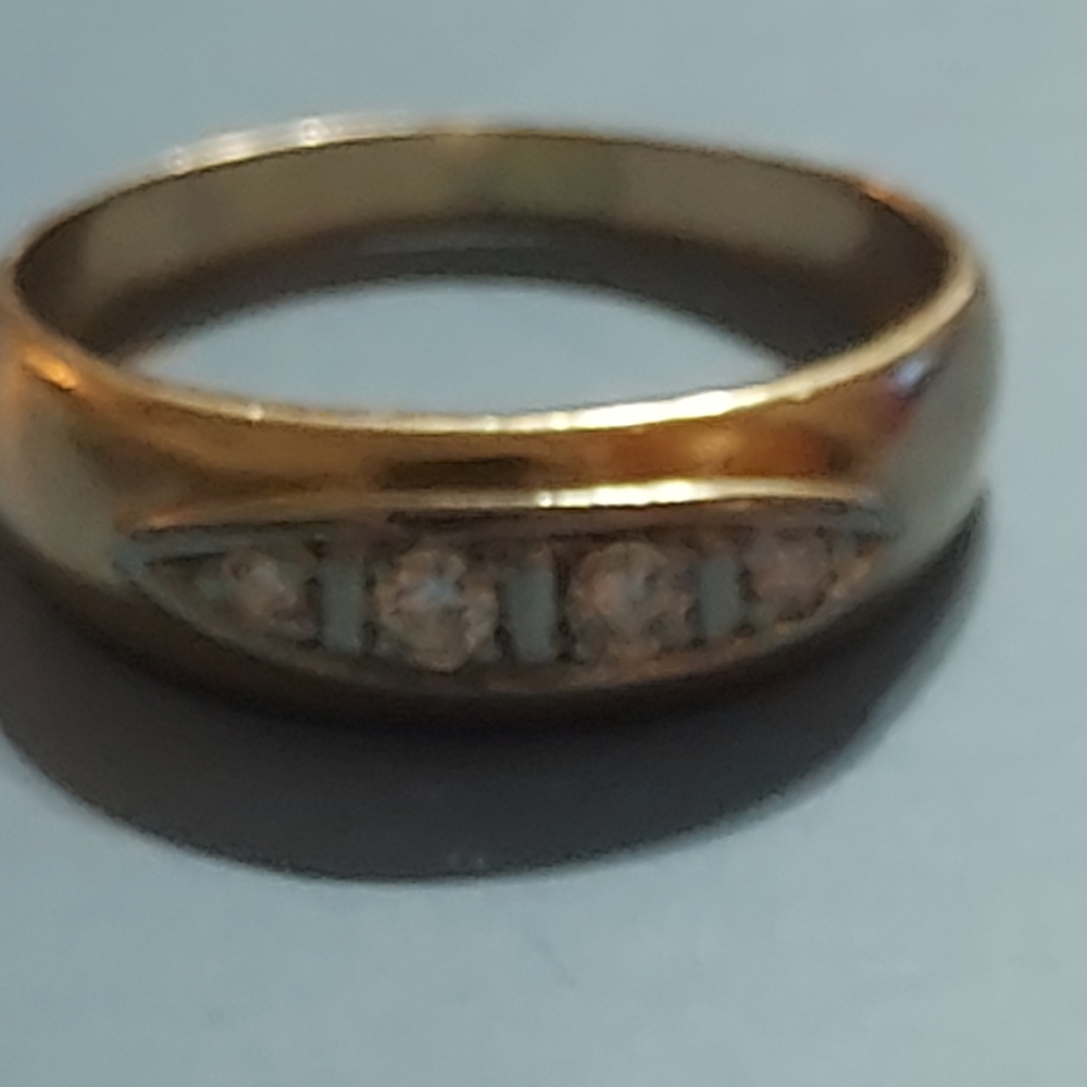 Chic 14k Solid Goldwomen's Ring With Dazzling Dia… - image 8